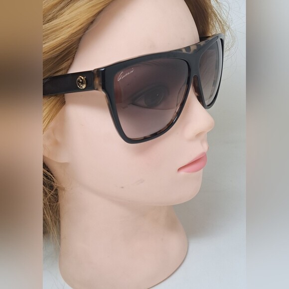 Gucci Women's Sunglasses Oversized Brown Gradient GG 3540/S 61-10-140 - Picture 15 of 16